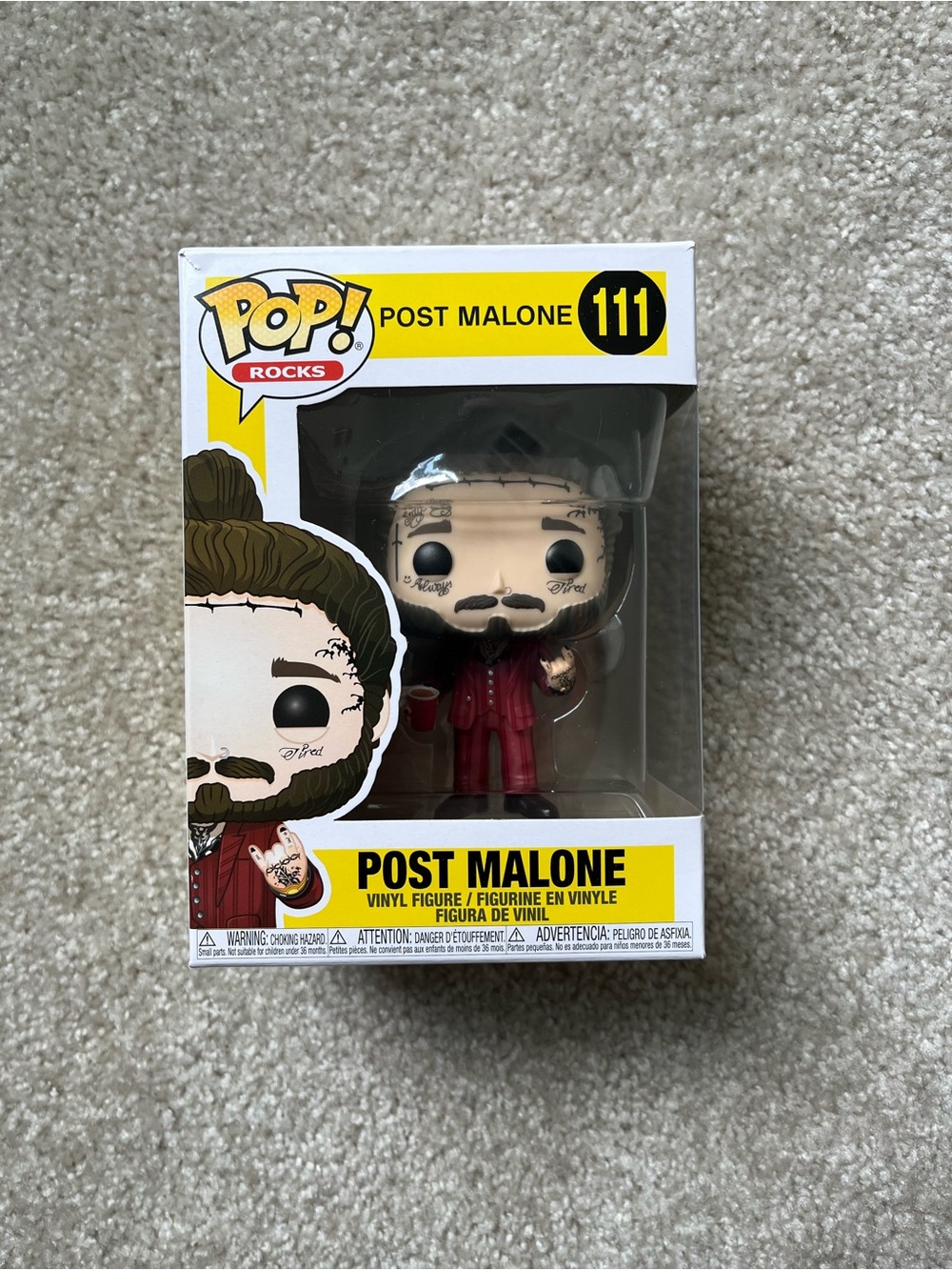 Funko POP! Post Malone 111 Vinyl Figure Collectible Brand New NIB